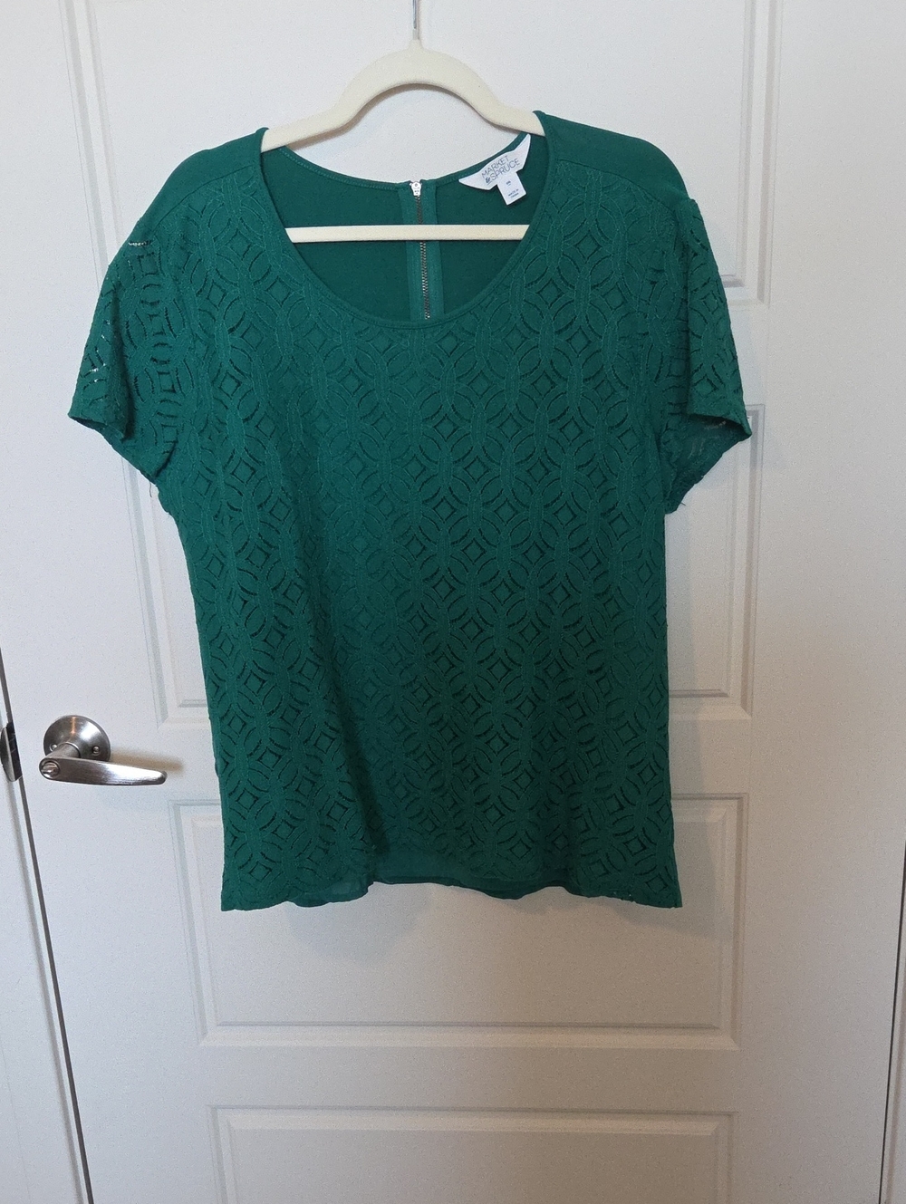 Market & Spruce Green Lace Overlay Blouse Stitch Fix - Size 2X